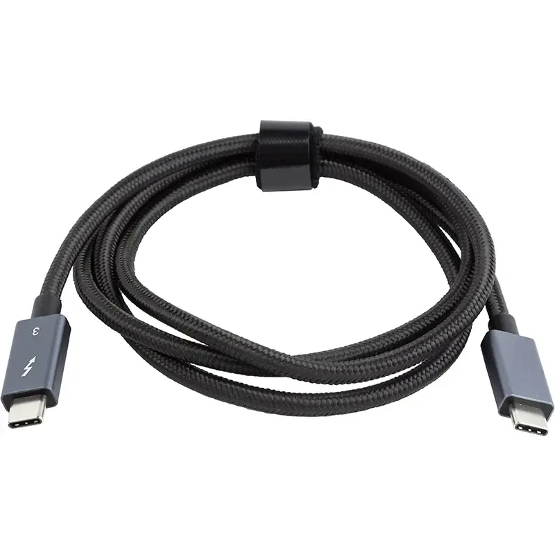 PowerPlant Thunderbolt 3 USB-C - USB-C 40Gbps 100W 1m Black (CA913336)