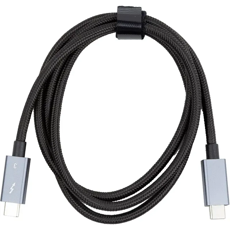 PowerPlant Thunderbolt 3 USB-C - USB-C 40Gbps 100W 1m Black (CA913336)