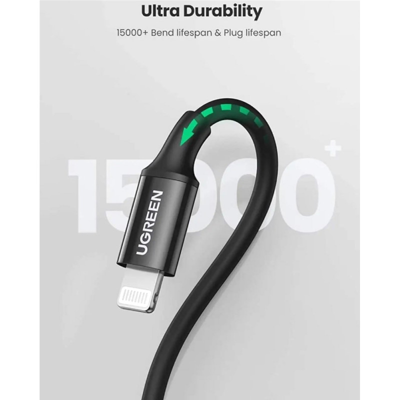 UGREEN USB-C to Lightning 2.0m 3A US171 black (60752)