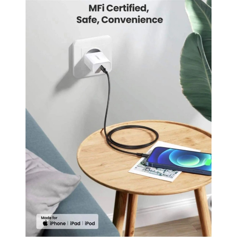 UGREEN USB-C to Lightning 2.0m 3A US171 black (60752)