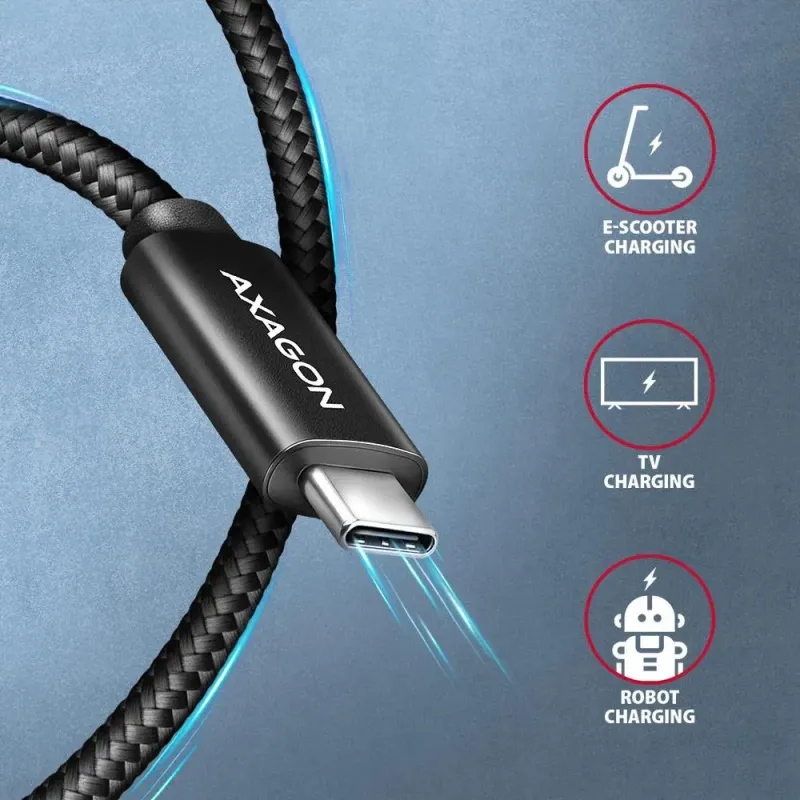 AXAGON USB Type-C to USB Type-C 3m Black (BUCM2-CM30AB)