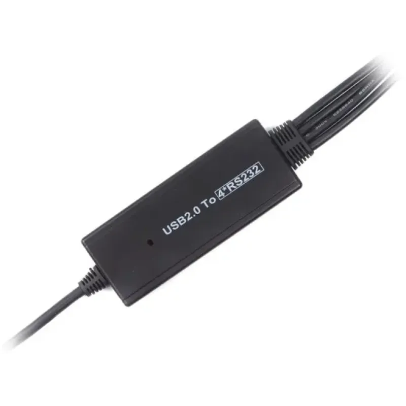 Viewcon USB 2.0 to 4хCOM 1.4m Black (VE671)