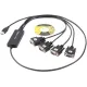 Viewcon USB 2.0 to 4хCOM 1.4m Black (VE671)