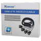 Viewcon USB 2.0 to 4хCOM 1.4m Black (VE671)