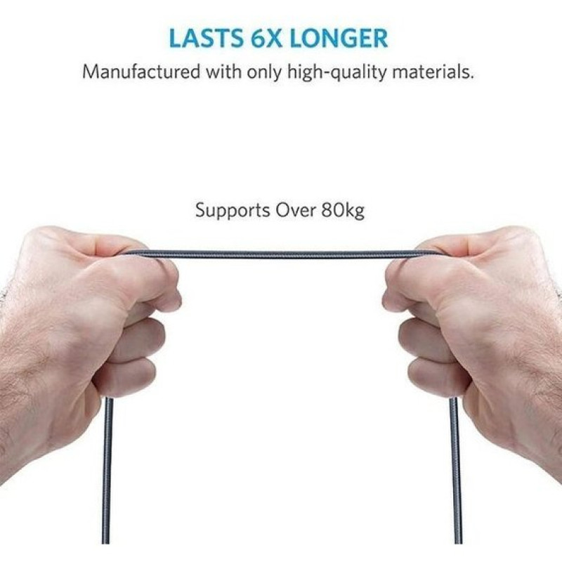 Anker Powerline Select+ AM/Lightning 1.8m Black (A8013H11)