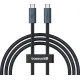 Baseus Flash Series 2 USB4 Type-C to Type-C 240W 1m Cluster Black (P10311803111-00)