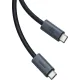 Baseus Flash Series 2 USB4 Type-C to Type-C 240W 1m Cluster Black (P10311803111-00)