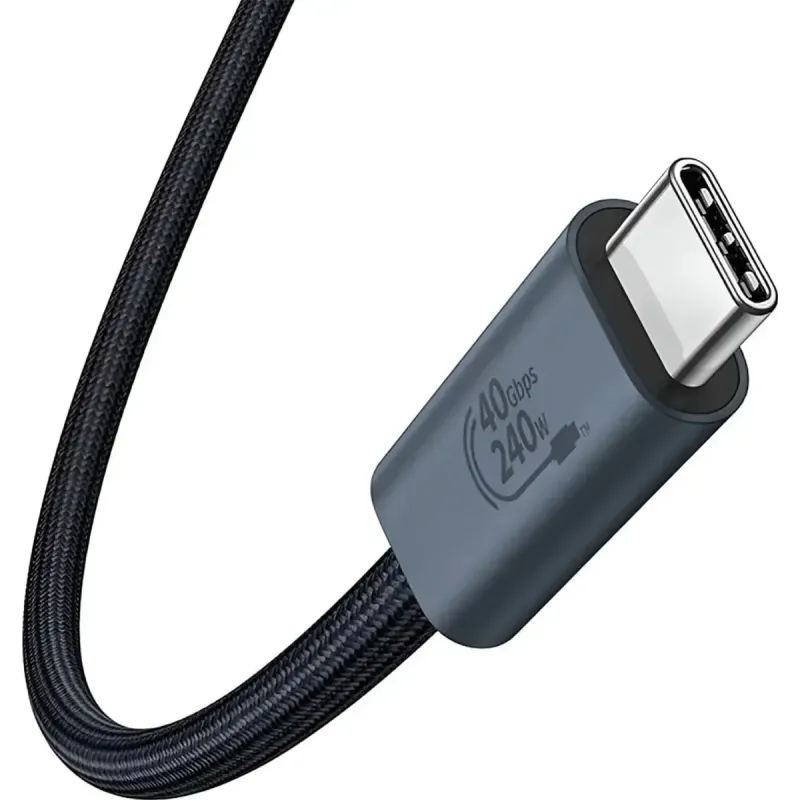 Baseus Flash Series 2 USB4 Type-C to Type-C 240W 1m Cluster Black (P10311803111-00)