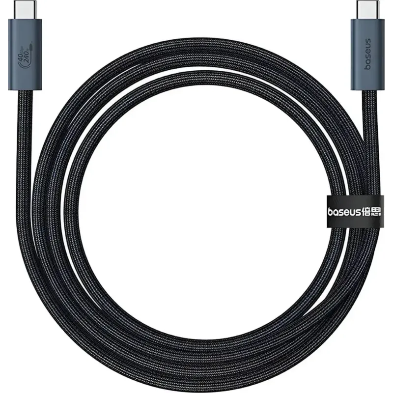 Baseus Flash Series 2 USB4 Type-C to Type-C 240W 1m Cluster Black (P10311803111-00)