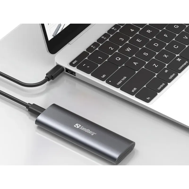 Карман для дисков Sandberg USB 3.2 Case for M.2+NVMe SSD (136-39)
