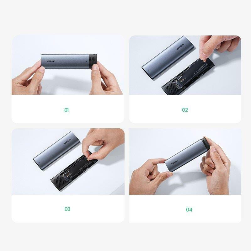 Карман для дисков UGREEN CM400 M.2 PCIe NVMe (10902)