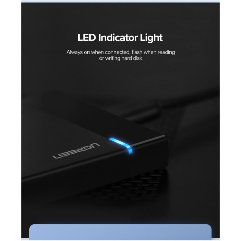 Карман для дисков UGREEN USB C 2.5 SATA III (50743)