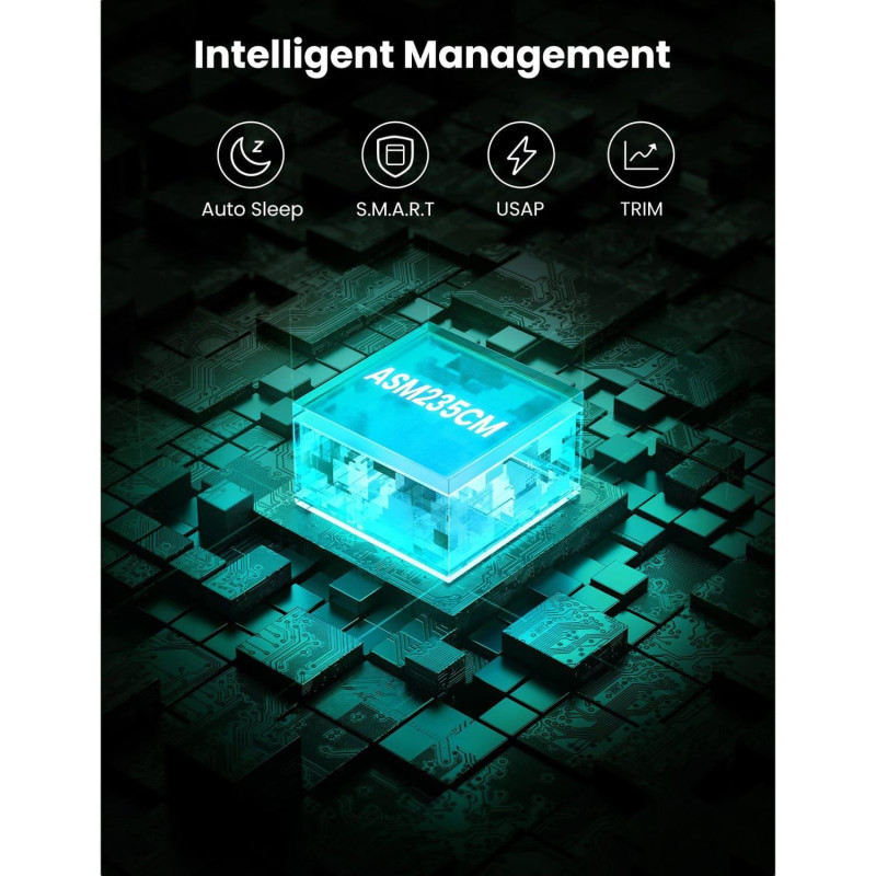 Карман для дисков UGREEN USB C 2.5 SATA III (50743)