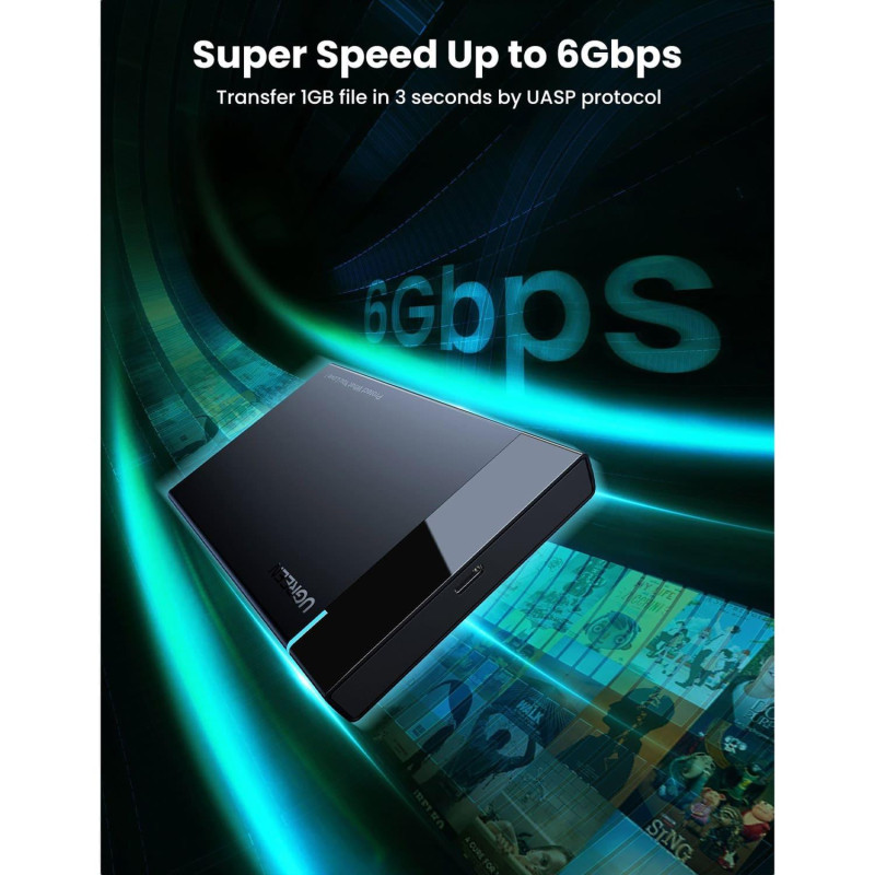 Карман для дисков UGREEN USB C 2.5 SATA III (50743)