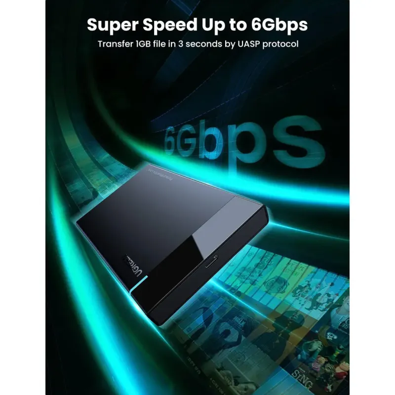Карман для дисков UGREEN USB C 2.5 SATA III (50743)