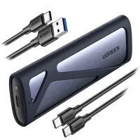 Кишеня для дисків UGREEN CM400 SATA/PCIe NVMe M.2 SSD to USB 3.2 Gray (90264)
