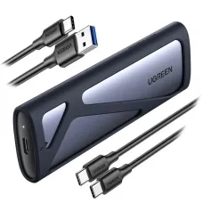 Карман для дисков UGREEN CM400 SATA/PCIe NVMe M.2 SSD to USB 3.2 Gray (90264)