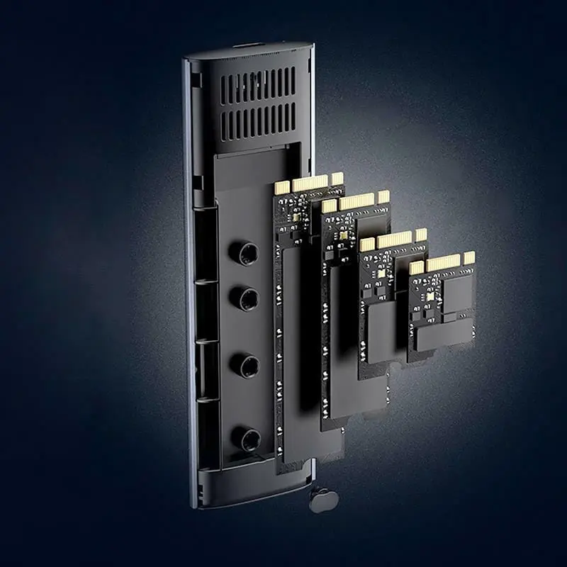 Карман для дисков UGREEN CM400 SATA/PCIe NVMe M.2 SSD to USB 3.2 Gray (90264)