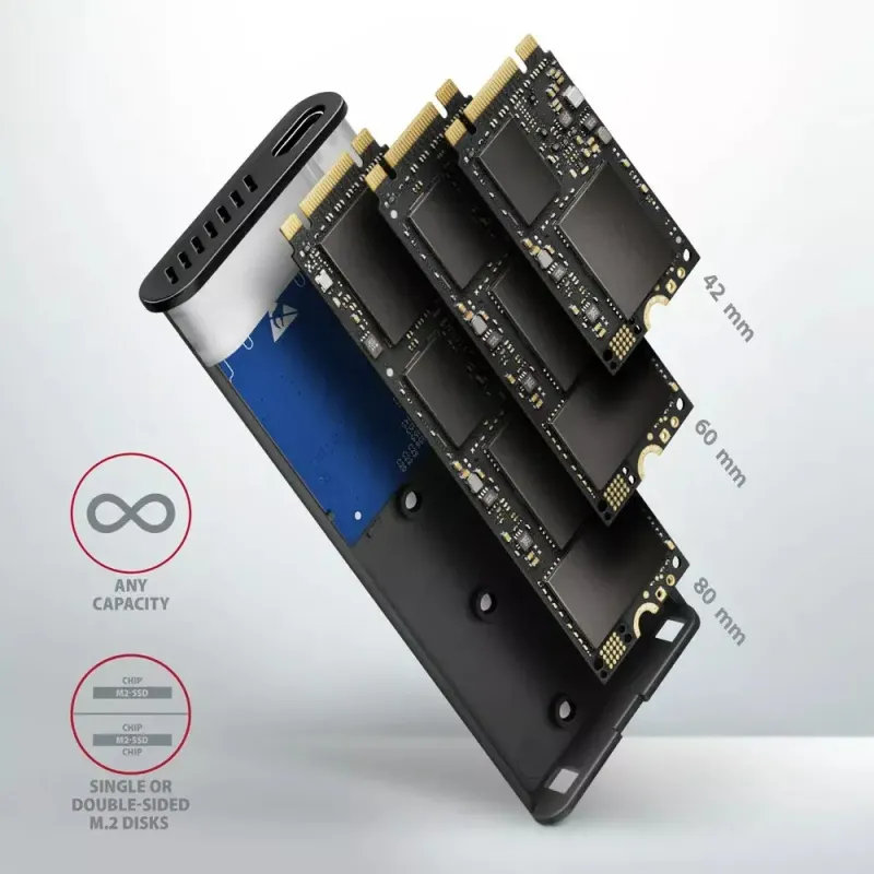 Карман для дисков AXAGON EEM2-SB2