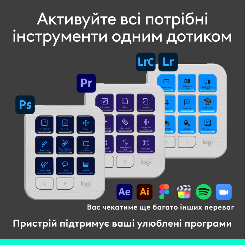 Logitech MX Creative Console Pale Grey (920-012932)