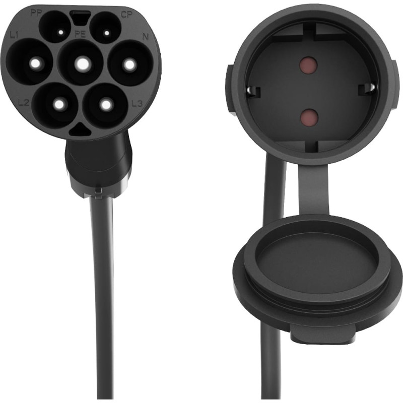 Зарядна станція для електромобіля EnerGenie EV-T2MACF-3.7KW-0.5M