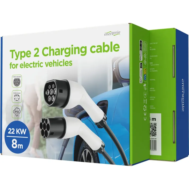 Зарядная станция для электромобиля EnerGenie EV-T2MF-3.7KW-4M