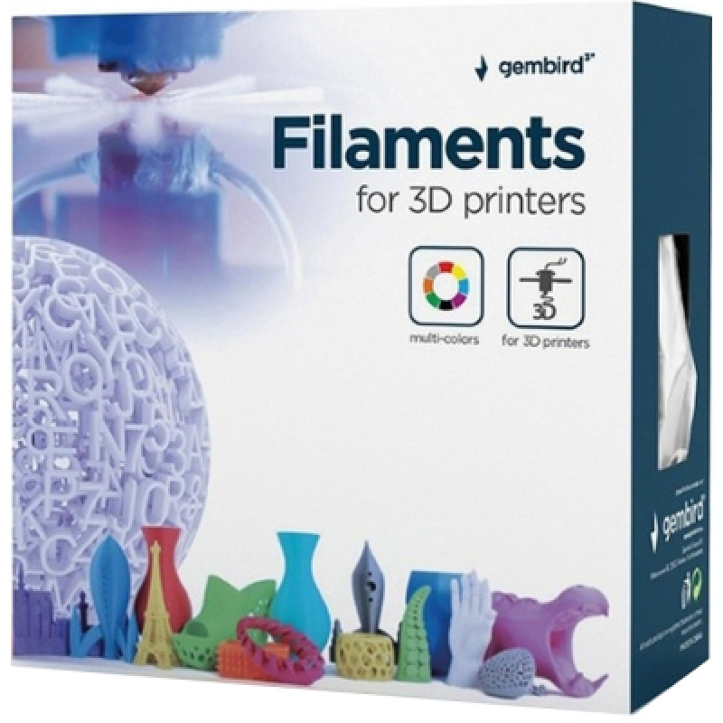 Филамент Gembird PLA 1.75mm 1kg Blue Matte (3DP-PLA-01-MTNB)