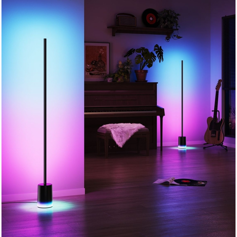 Торшер Govee H607C Floor Lamp 2, 1725Lm, RGBICWW, WI-FI/Bluetooth, чорний (H607C311)