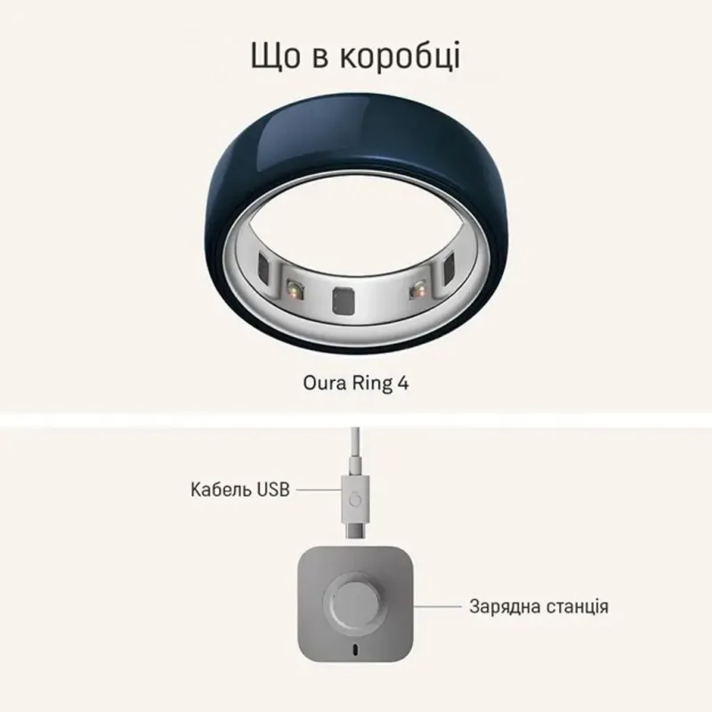 Смарт-кільце Oura Ring 4 Ceramic Midnight Size 8 (JZ90-57455-08)