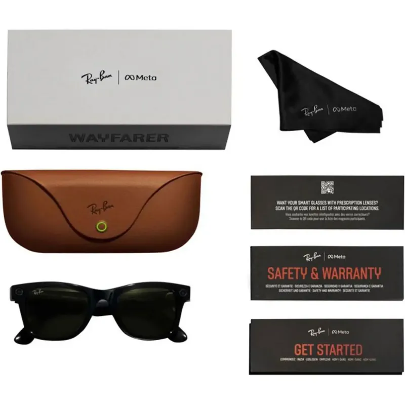 Смарт-очки Ray-Ban Meta Wayfarer Gen 2 Standard Matte Black Frame / Gradient Graphite Lenses (RW4012 601ST3 50-22)