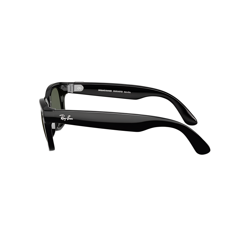 Смарт-окуляри Ray-Ban Meta Wayfarer Gen 2 Large Shiny Black Frame / G-15 Green Lenses (RW4012 601/71 53-22)