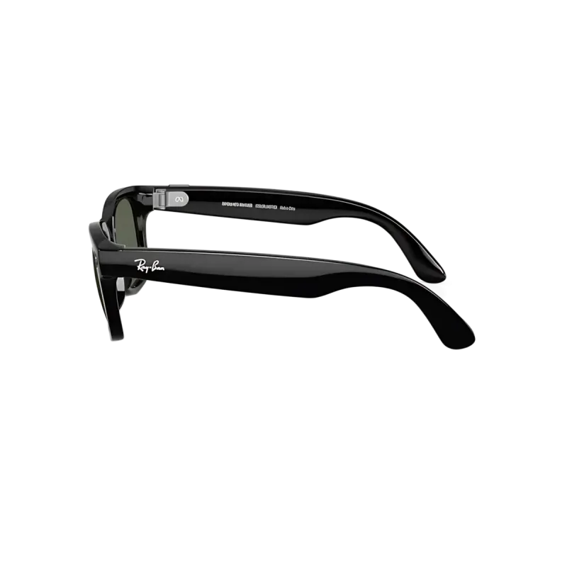 Смарт-окуляри Ray-Ban Meta Wayfarer Gen 2 Large Shiny Black Frame / G-15 Green Lenses (RW4012 601/71 53-22)