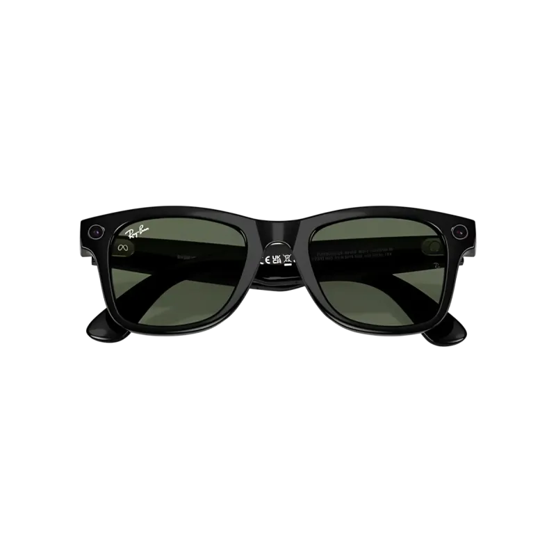 Смарт-окуляри Ray-Ban Meta Wayfarer Gen 2 Large Shiny Black Frame / G-15 Green Lenses (RW4012 601/71 53-22)