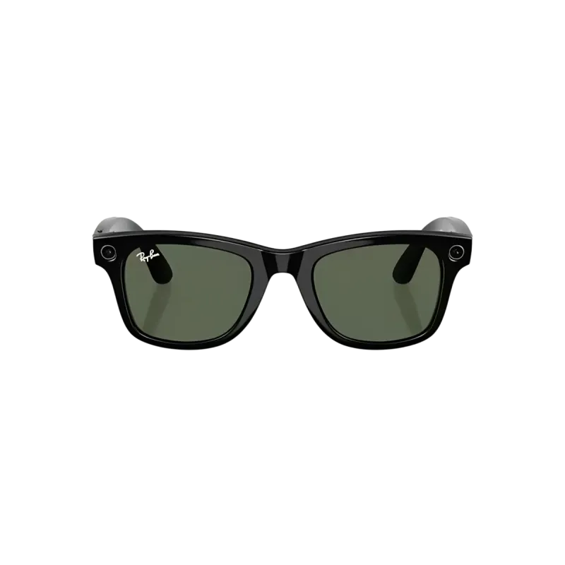 Смарт-окуляри Ray-Ban Meta Wayfarer Gen 2 Large Shiny Black Frame / G-15 Green Lenses (RW4012 601/71 53-22)