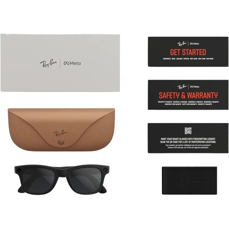 Смарт-очки Ray-Ban Meta Wayfarer Gen 2 Standard Matte Black Frame/Clear to Grey Transitions Lenses RW4012 601S1Z 50-22