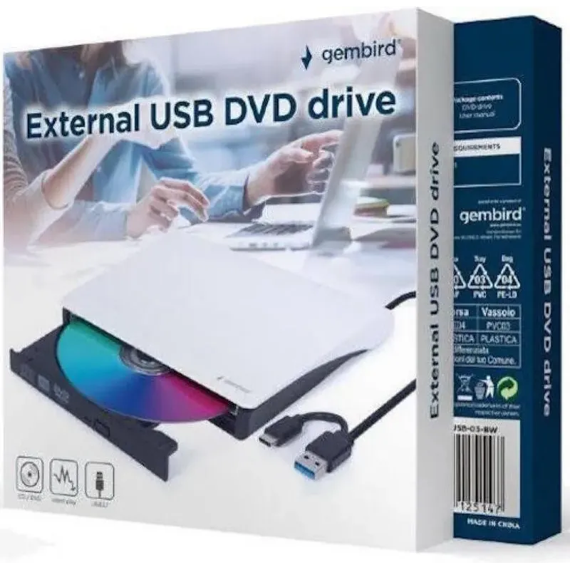 Gembird DVD-USB-03-BW