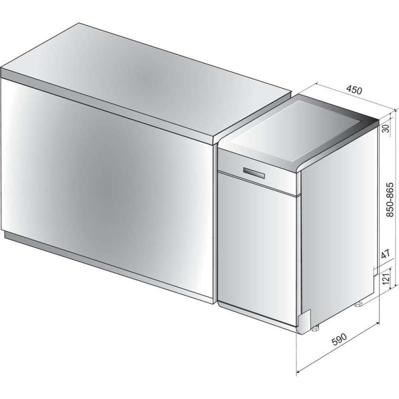 Indesit  DSFO3T224C