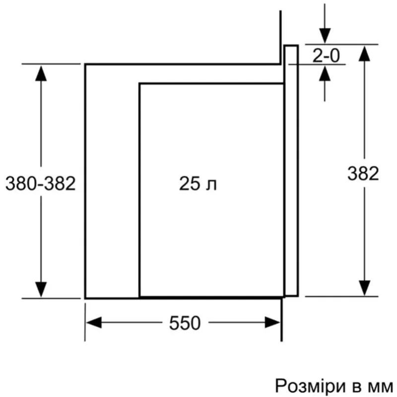 Вбудована мікрохвильова піч Bosch BEL554MS0