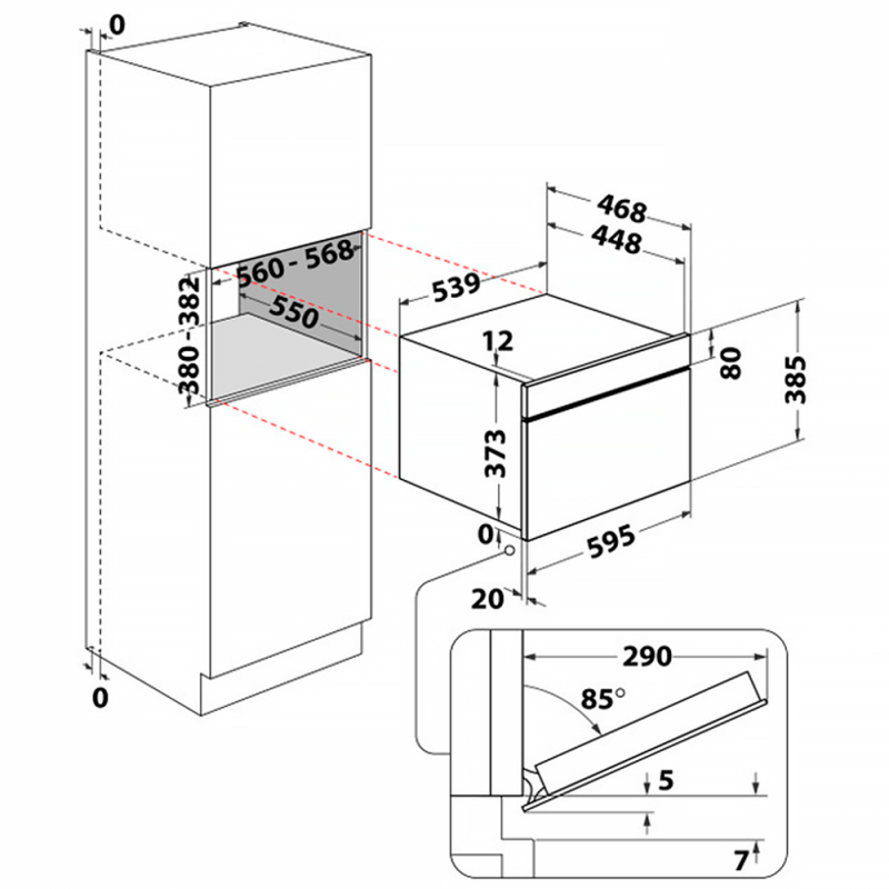Вбудована мікрохвильова піч Whirlpool WMD44MX