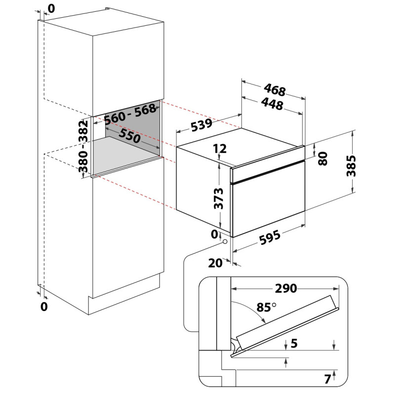 Встраиваемая микроволновая печь Whirlpool WMD54MX