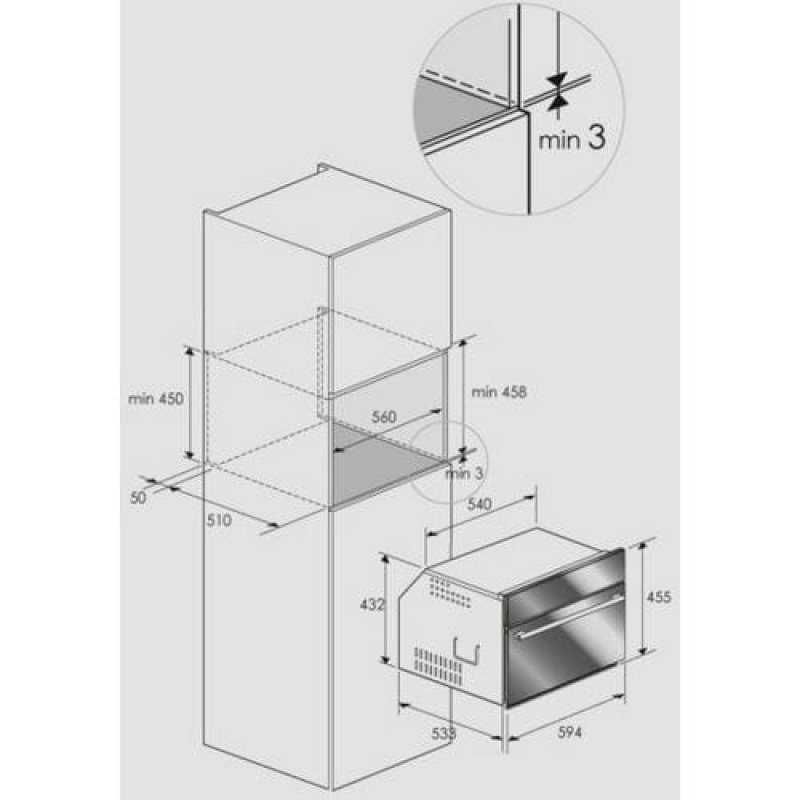 Fulgor Milano LCMO4511TCWH