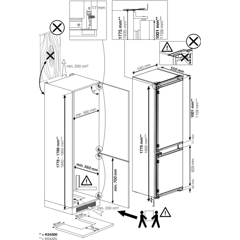 Вбудований холодильник Beko B3BCNA294HS