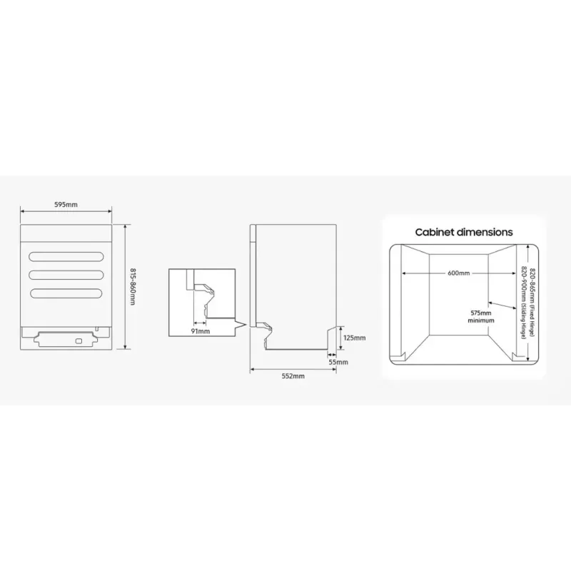 Встраиваемая посудомоечная машина Samsung DW60DG760B00U1