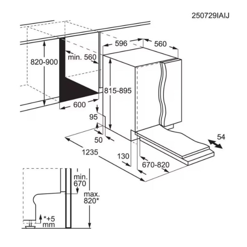 Встраиваемая посудомоечная машина AEG GI8200X5TN