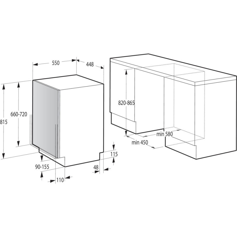 Встраиваемая посудомоечная машина Gorenje GV 561D10