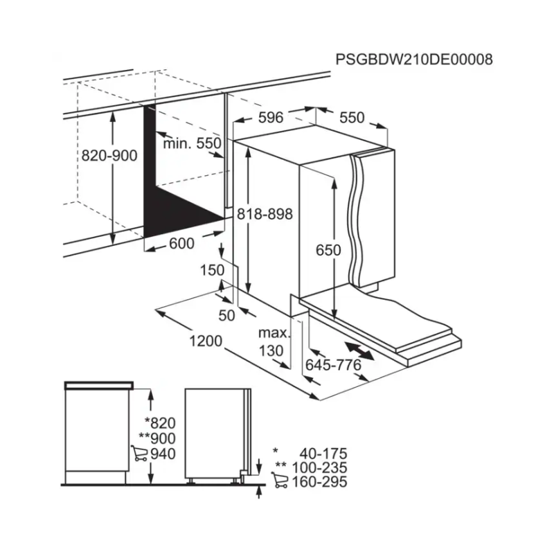 Встраиваемая посудомоечная машина AEG FSB5360CZ