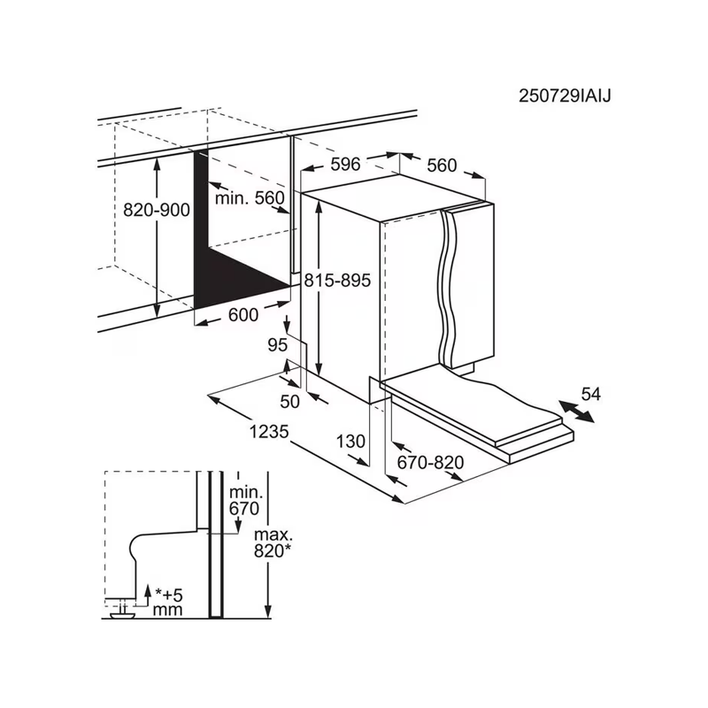 Вбудована посудомийна машина AEG GI8200A2TN