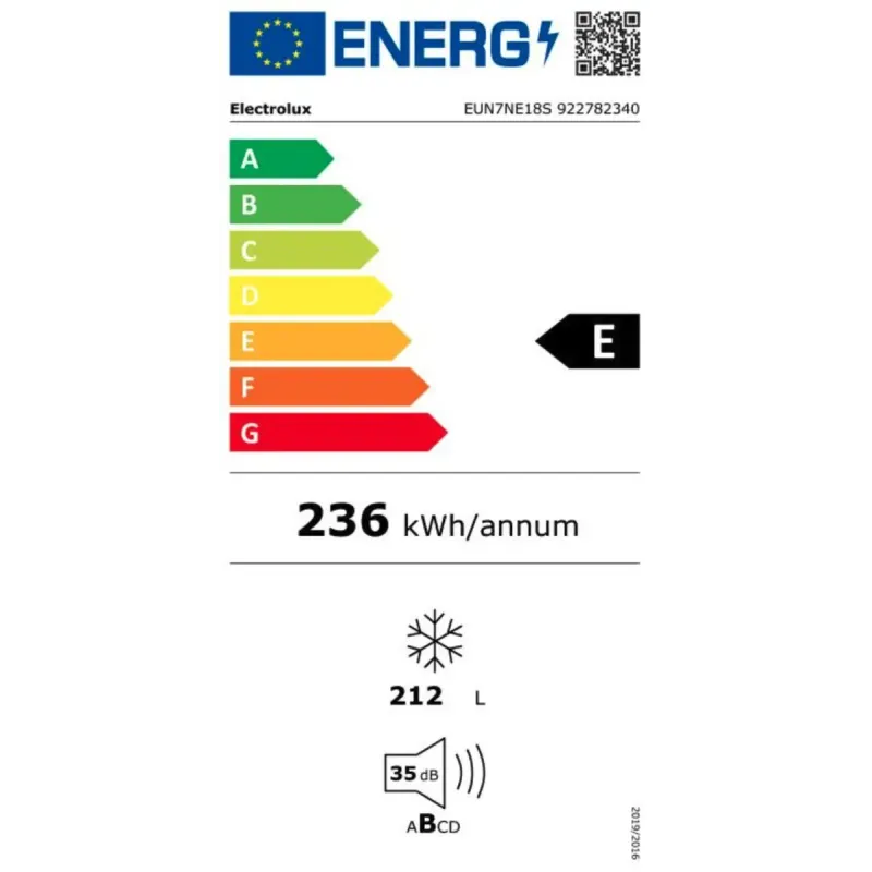 Вбудована морозильна камера Electrolux EUN7NE18S