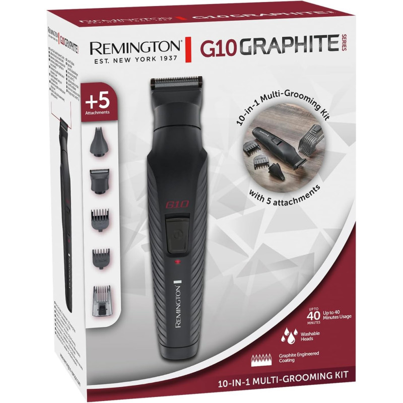 Тример REMINGTON PG2100 G10 Graphite 10-in-1 Multigrooming Kit
