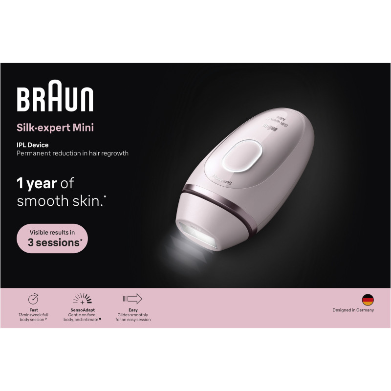Епілятор Braun Silk Expert Mini PL1111 + Бритва Gillette Venus Extra Smooth + Косметичка